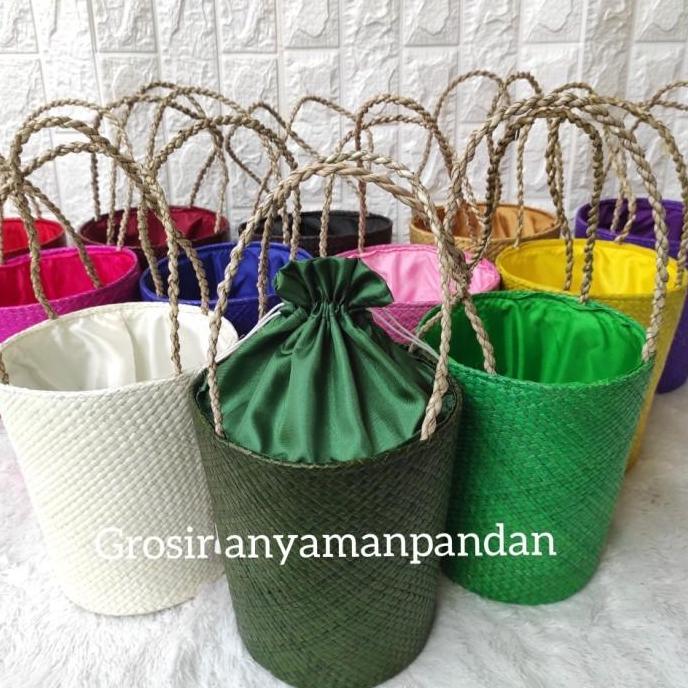 TAS PARCEL PANDAN EMBER KERANJANG PARCEL LEBARAN TAS HANTARAN ANYAMAN