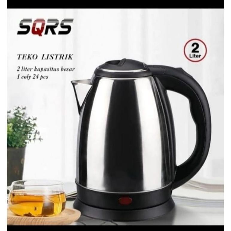 best deals teko listrik 2 liter alat masak air panas teko elektrik stainless steel