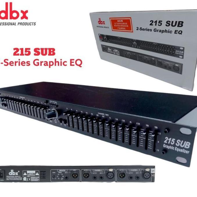 Equaliser Dbx 215 + Output Subwoofer Grade A Dbx 215+ Equalizer Amplifier Termurah