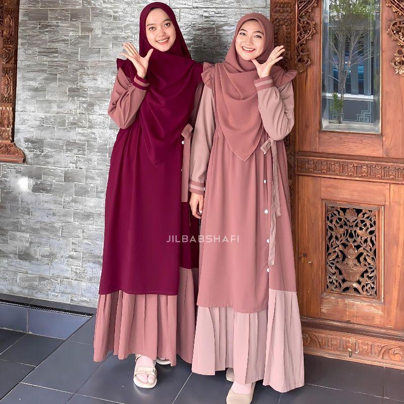 Premium Gamis Ayana Kombinasi Dress Korean Jilbabshafi