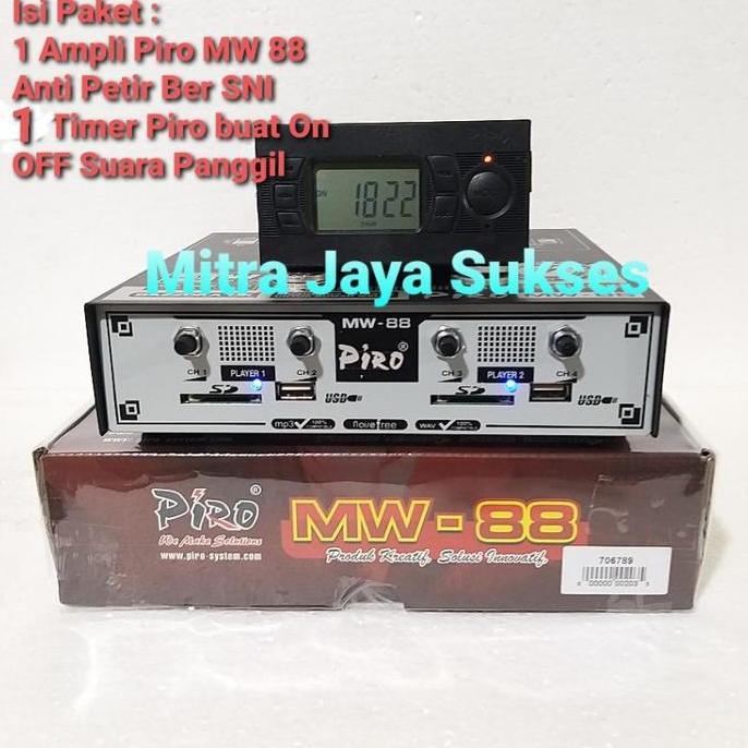 Paket Ampli Walet Piro Mw 88 Anti Petir Plus Timer Piro On Off Suara Panggil Terbaik