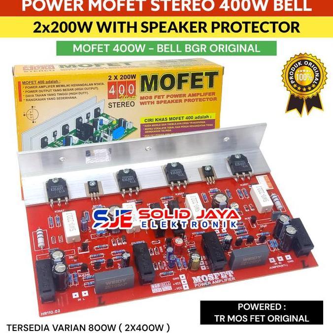 Kit Power Mofet 400W Stereo Tr Final Asli 400 Watt Amplifier Bell Bgr Promo