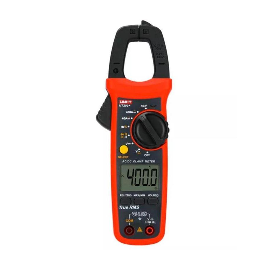 Ready Tang Ampere UNI-T UT203+ Digital Clamp Meter Multimeter Ohm DMM DC AC UT-203+ UT 203 400-600A 