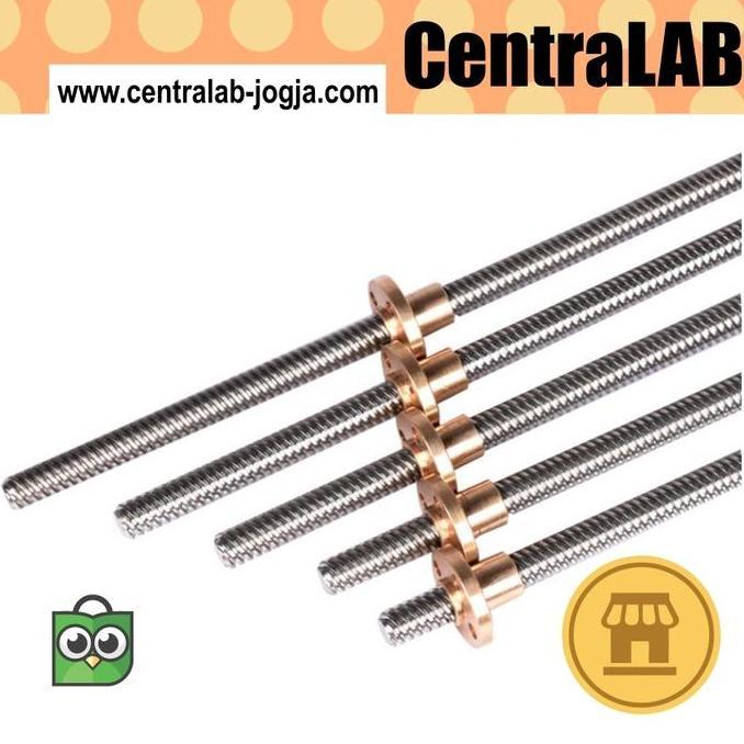 T8 Leadscrew lead screw 300mm 300 mm 30cm with nut