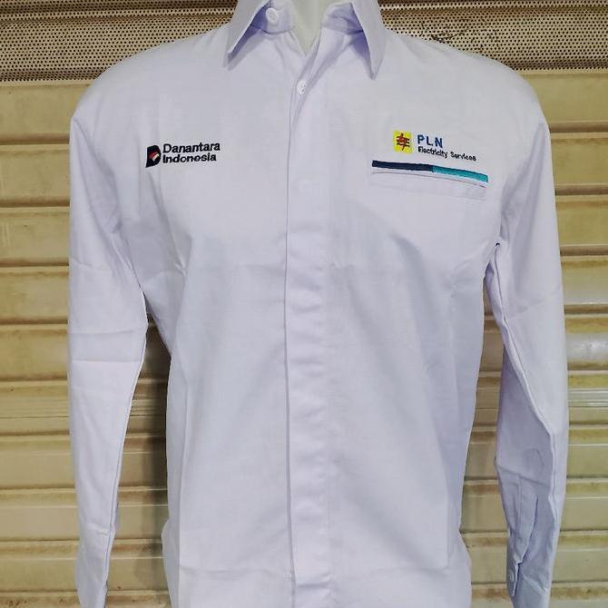 Kemeja Danantara PLN Seragam PLN Putih panjang Baju