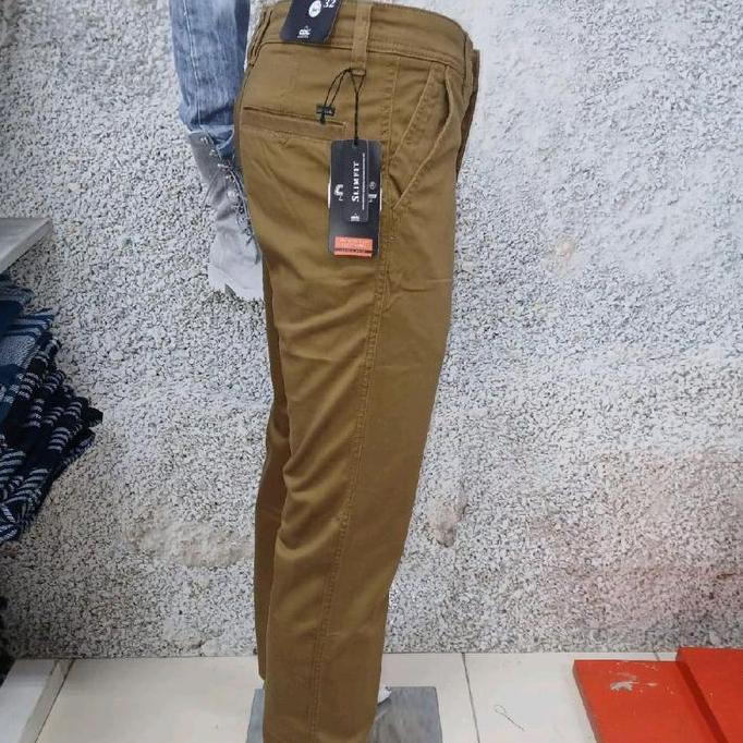 CELANA PANJANG MERK CARDINAL CDL ORIGINAL SLIMFIT PREMIUM QUALITY WARNA COKLAT