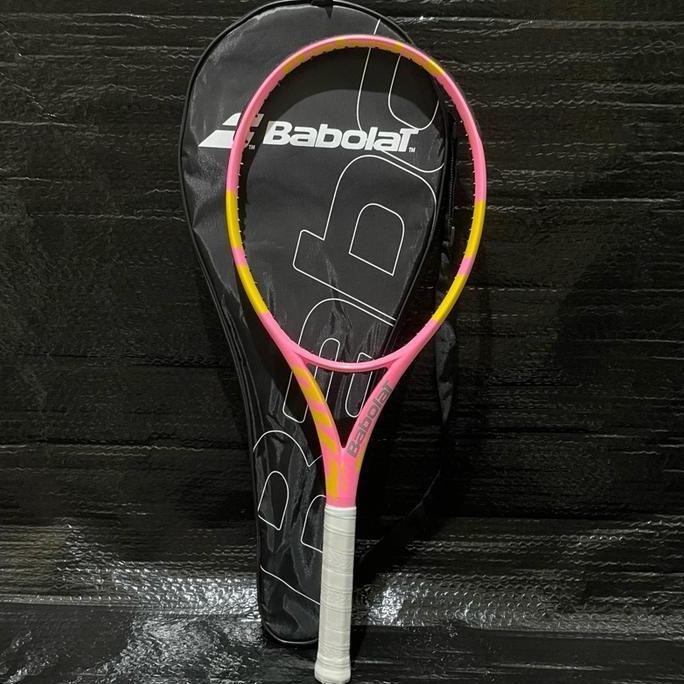Barzandra - Raket Tenis Lapangan Carbon Babolat Import Premium tas
