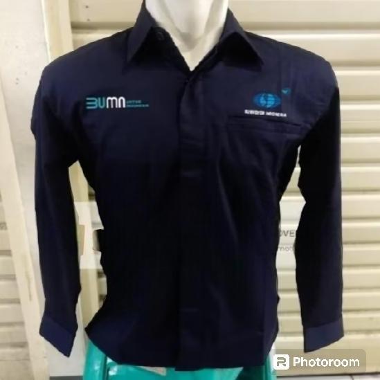 Kemeja BUMN SURVEYOR INDONESIA Seragam SURVEYOR Nevy Lengan Panjang