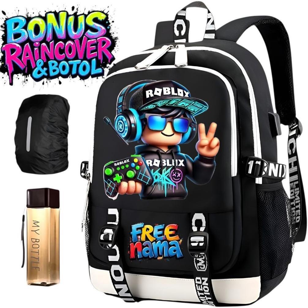 PREMIUM JULYBAGS- TAS RANSEL SEKOLAH ANAK LAKI LAKI PEREMPUAN ROBLOX TAS ANAK SD SMP TAS RANSEL ROBL