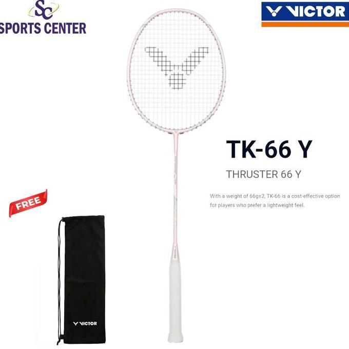 New Raket Badminton Victor Thruster K 66 / TK 66 / TK-66 Y (+-66g)