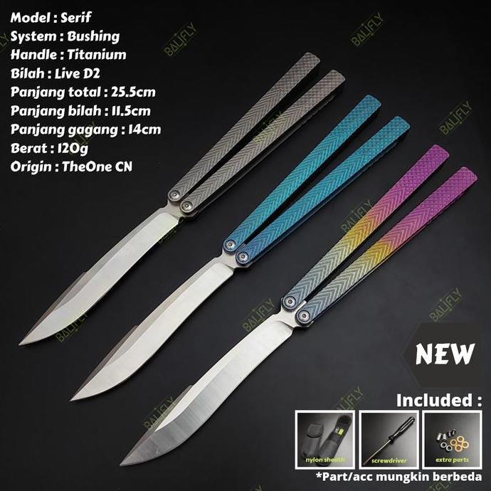 Balisong Butterfly Knife Serif