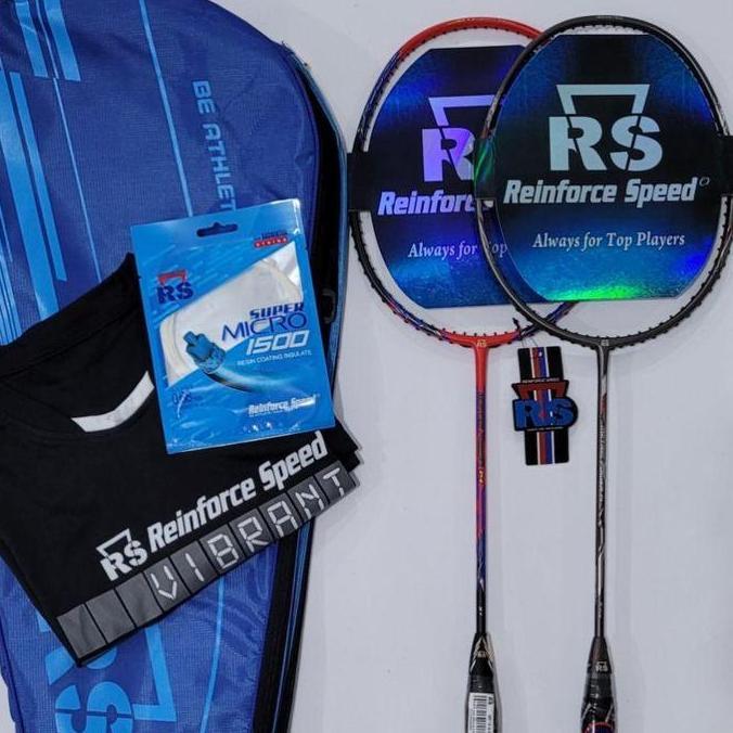 [Free Pasang Senar] Raket Badminton RS Metric Power 14 + bonus tas kaos senar lengkap