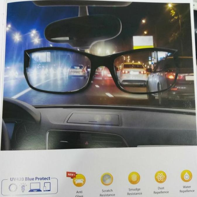 New  Lensa Kacamata FSV ILT NIKKEI 1.56 DRIVE STEEL BLUERAY original