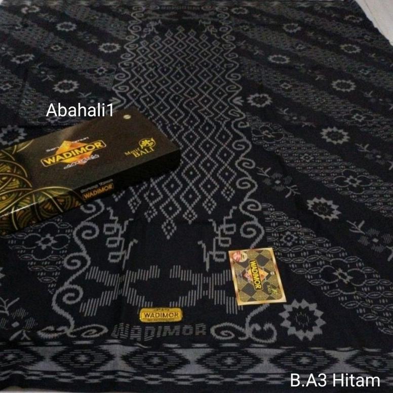 Premium Sarung Wadimor Hitam Sarung Wadimor Motif Bali Hitam Sarung Wadimor Sarung Hitam