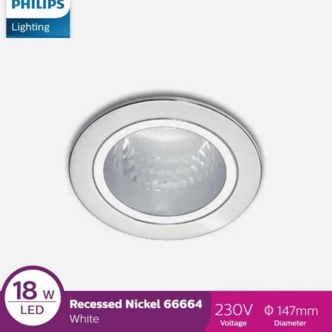Rumah Lampu PHILIPS Recessed Downlight 4 Inch 66664 White Putih