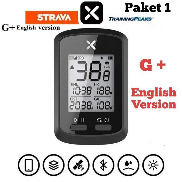 PAKET XOSS G + SPEEDOMETER CYCLOMETER SEPEDA