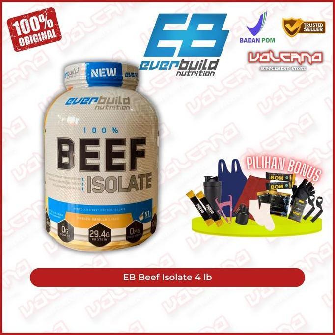 EVERBUILD Beef isolate 4 lb Ever Build Protein EB BPOM