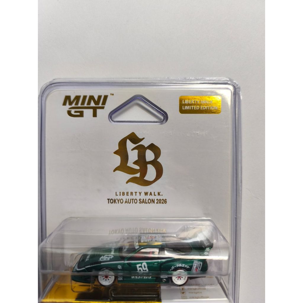 Mini GT Nissan LB Super Silhouette 180SX Liberty Walk Limited Edition Tokyo Auto Salon 2026 Diecast 