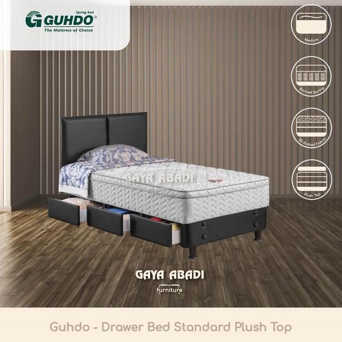 Springbed Guhdo Drawer Bed Standard Plush Top/ Kasur Guhdo Drawer Bed