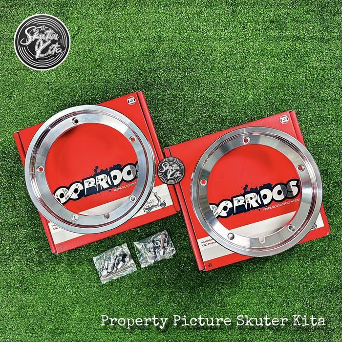 Velg Vespa Bross Chrome Ring 10 Tubeless Harga Sepasang