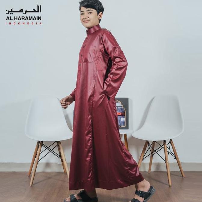 Terlaris, Al Haramain Jubah / Gamis Pria Viet Remaja & Anak | Maroon | Toska | Biru Telur Asin