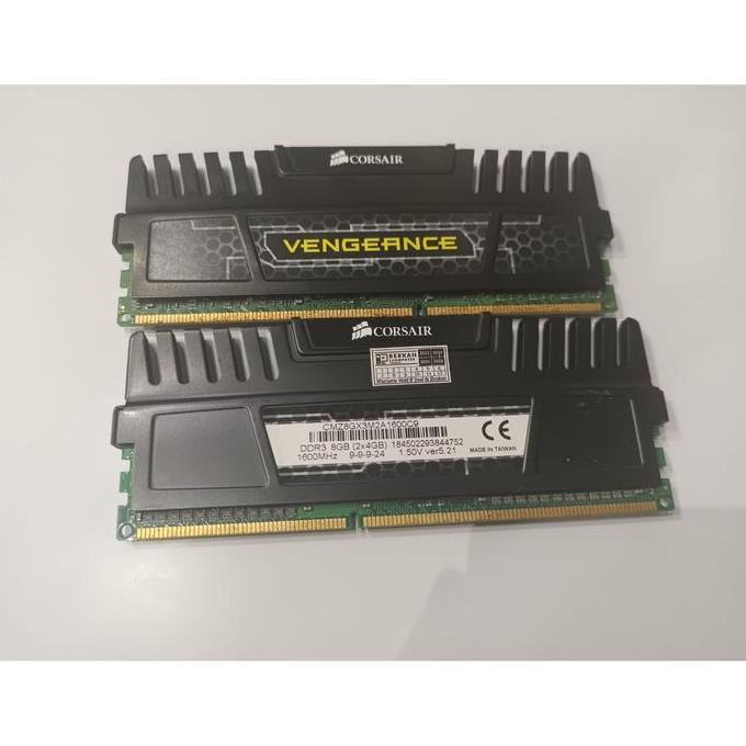 Corsair Vengeance DDR3 8gb 2x4gb