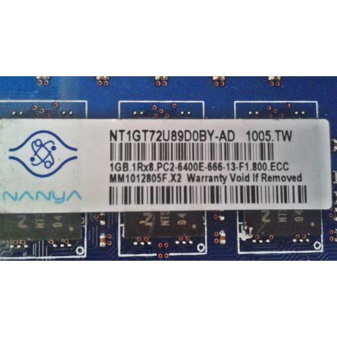 Ram PC/Server DDR2 ECC UDIMM 1Gb PC6400E