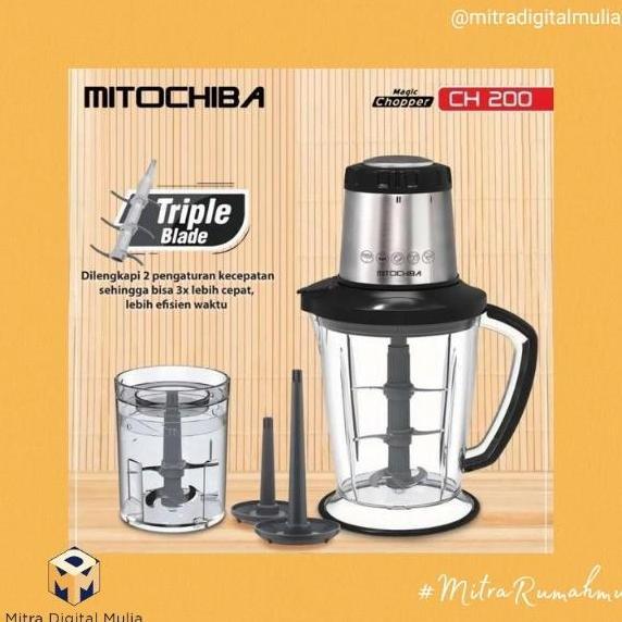 Mitochiba CH-200 Food Chopper Pencacah Makanan Pisau Stainless Minuman