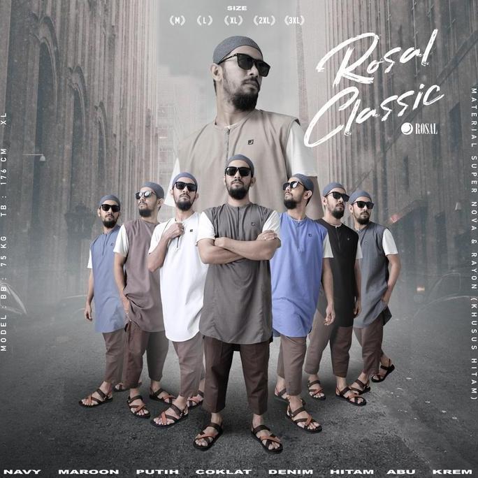 Terjangkau Rosal - Rompi Pakaian Sholat Solat Baju Koko Gamis Pakistan Pria