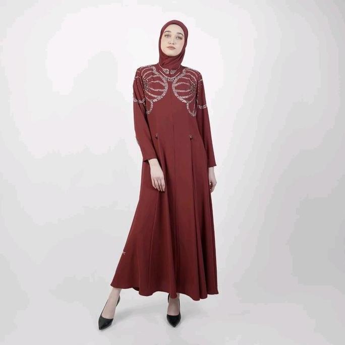 Spesial A6265 - Abaya Hikmat Fashion Original Set Hijab