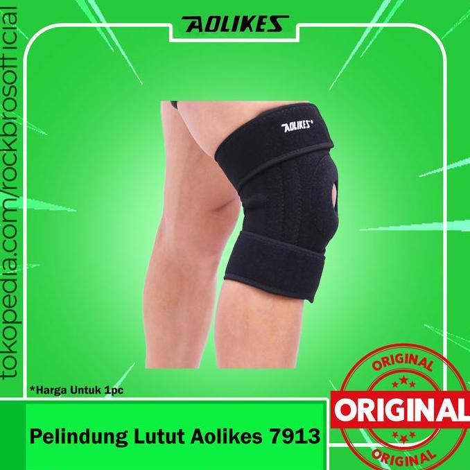 Pelindung Lutut Aolikes 7913 Deker Penyangga Cidera Lutut Voli Basket