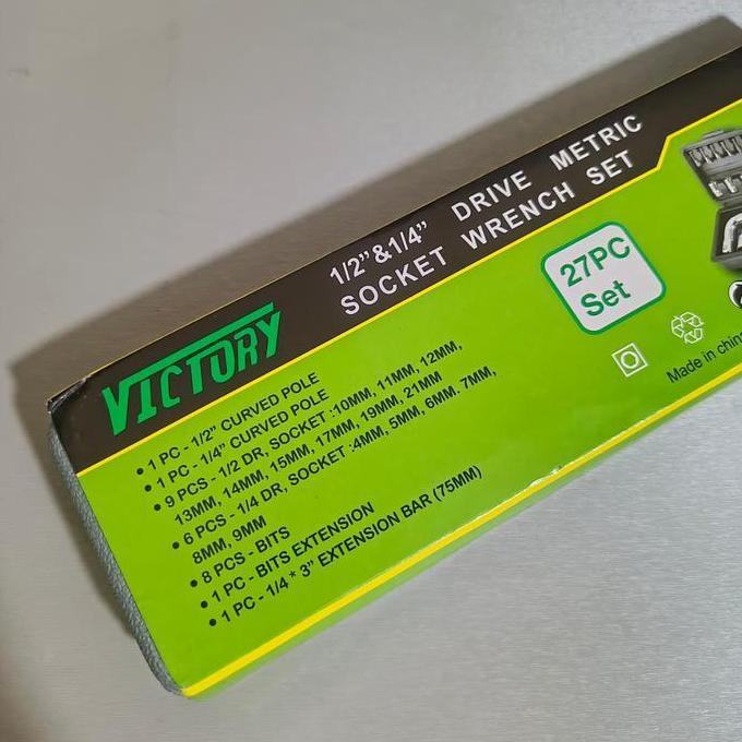 Kunci Sok pcs 1/4" - 1/8" Hand Socket Kunci Sok Lengkap full set 21 kunci tekiro