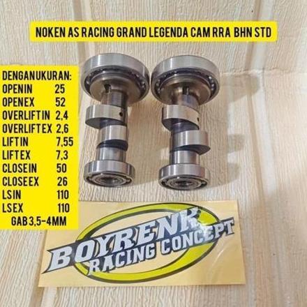 NOKEN AS RACING GRAND /LEGENDA CAM ROLLER SET RRA PNP - BOYRENK RACING CONCEPT