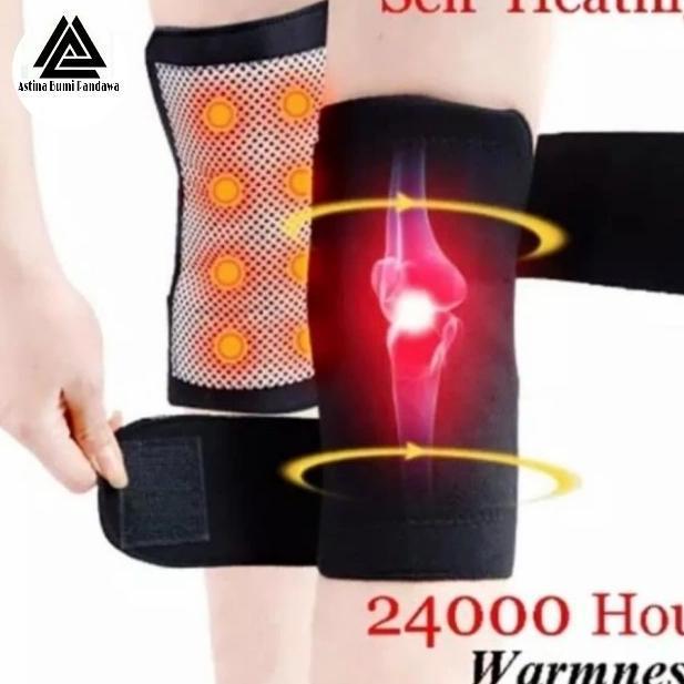 deker terapi lutut/ deker lutut dengan pemanas/ bantalan lutut