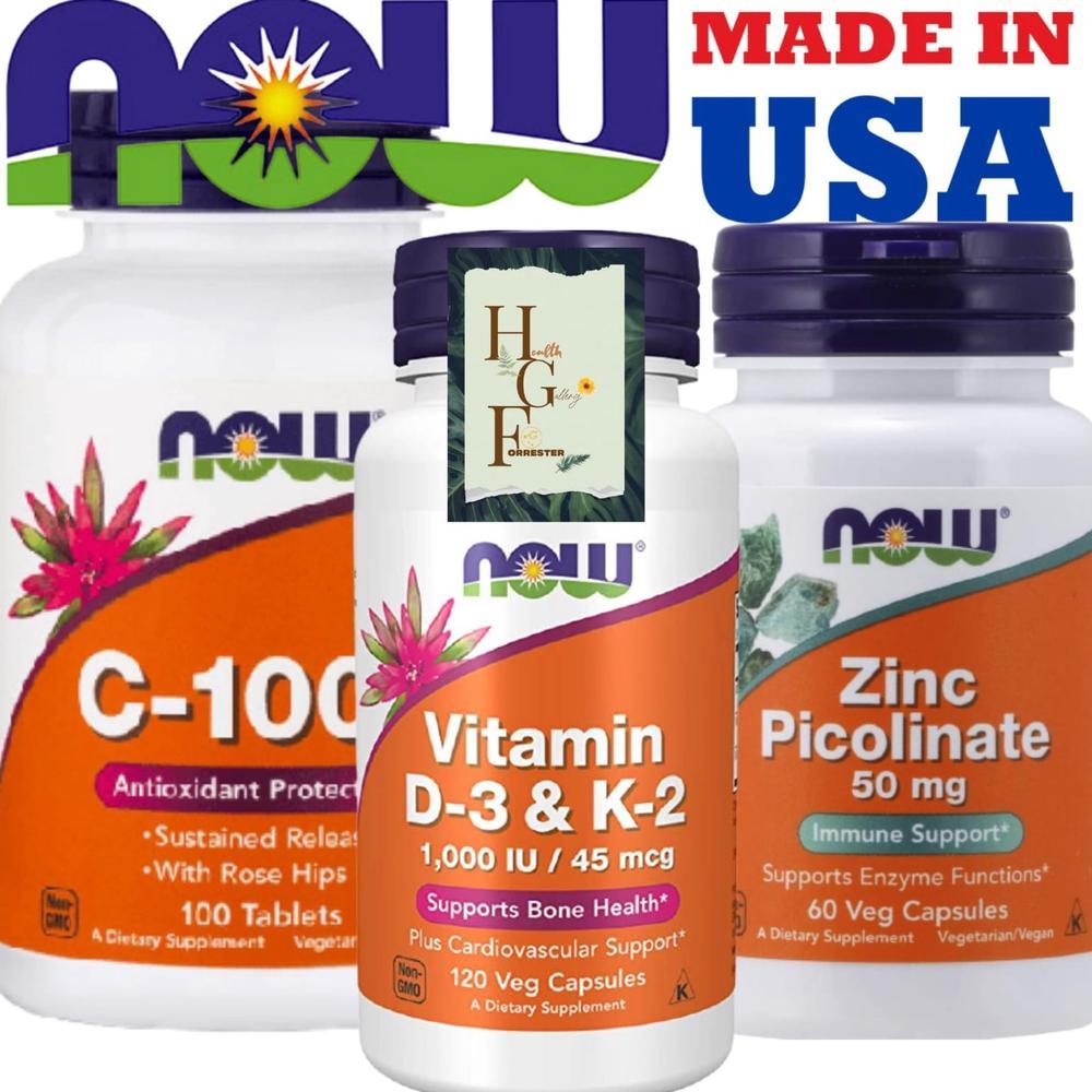Now C-1000 Antioxidants Protection 100 Veg Capsules USA, NOW ZINC PICOLINATE