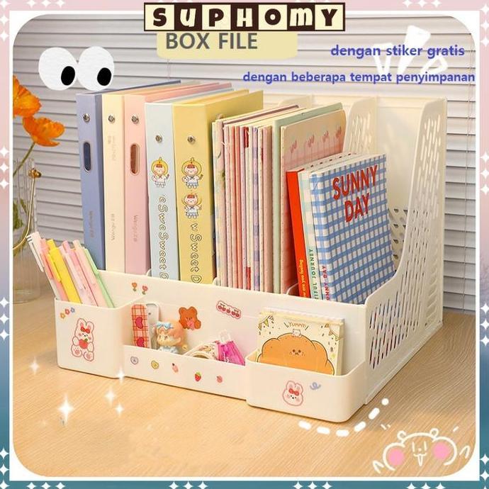 Ultitime- Rak Buku Rak Penyimpanan Rak Pena Tempat Buku