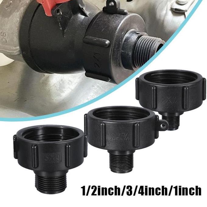SANDGO IBC Tank Adapter Kran Ke Drat Luar Adaptor Tangki IBC Tutup Tangki Air Untuk Tangki Ibc Kapas