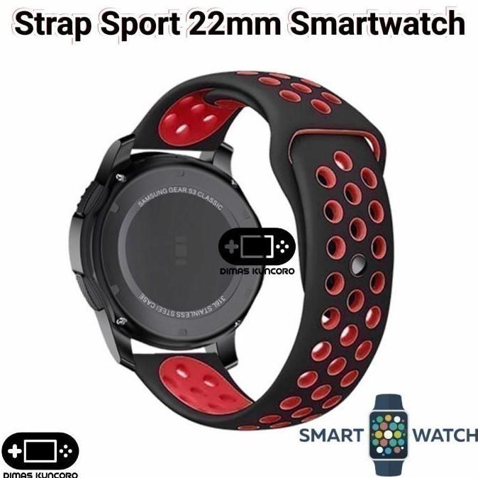Strap Sport 22mm Silikon silicone tali jam silicon aolon watch gt5 pro gt22 gtr gtr2 gtr3 gts3 tetra