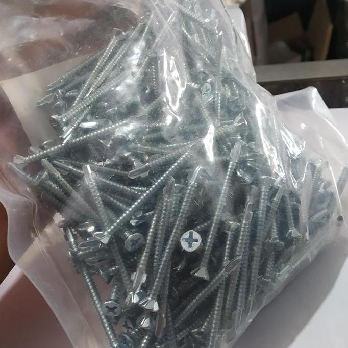 Ready Sekrup GRC Rangka Baja Skrup Baja Ringan 7 x 2 Inchi 100 Pics Depok