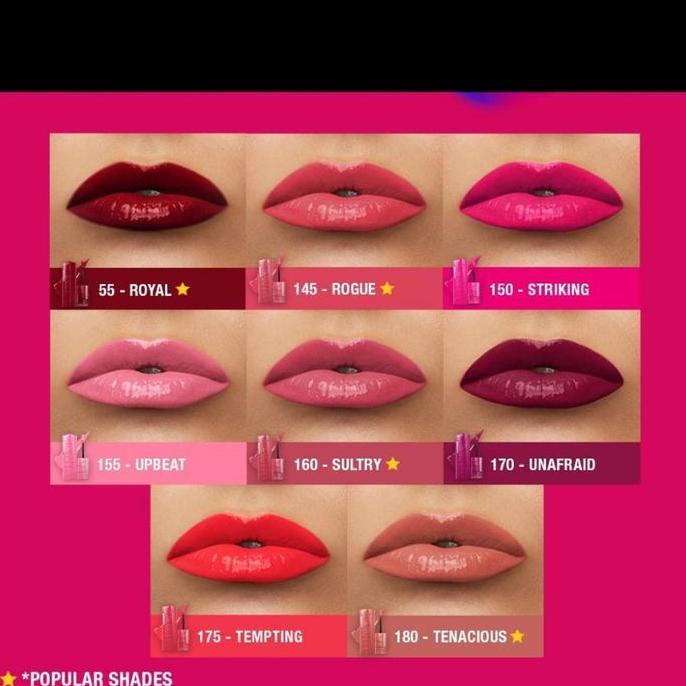 Lippapipu- Maybelline Superstay Vinyl Ink Lipstik Glossy Tahan Lama 16 Jam Tanpa Transfer Dengan Alo