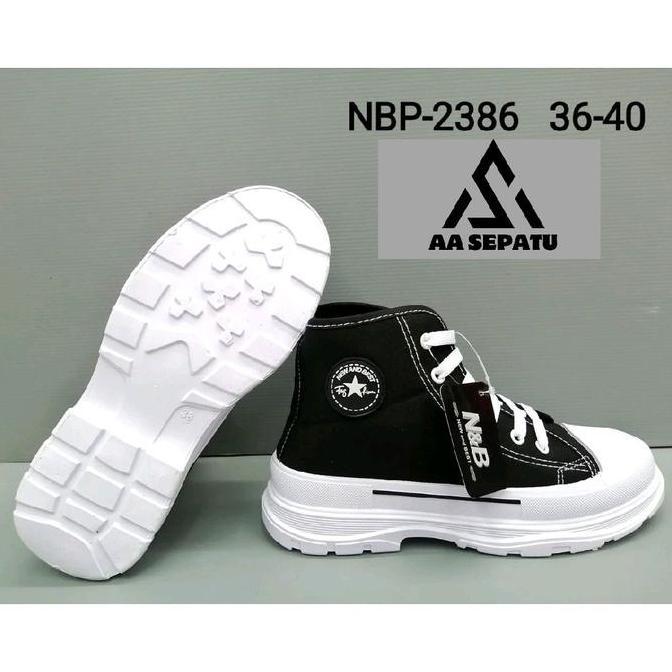 Termurah / Hot Sale Sepatu New N Best Sepatu Sekolah Sepatu Hitam Putih Sepatu Smp Sepatu Sma Sepatu