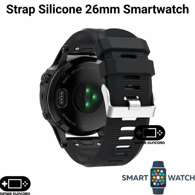 Strap Silicone 26mm silikon tali jam zeblaze vibe 3 hr ecg pro quick fit