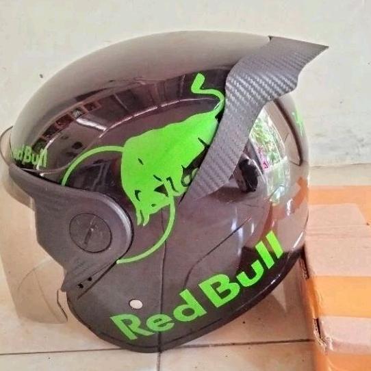 pengiriman cepat spoiler helm TRX Honda PCX, motif carbone