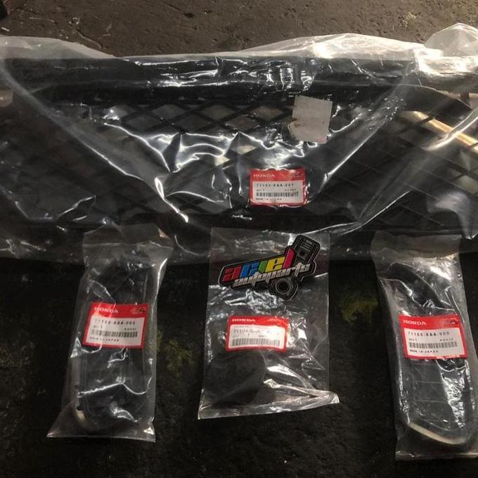 Grill Ram Bemper + Bulan Sabit Kiri Kanan Mobil Honda Jazz Vtec