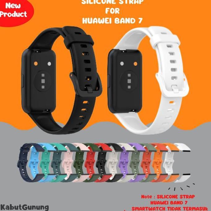 Strap Silicone Tali Smartwatch Rubber for Huawei Band 7