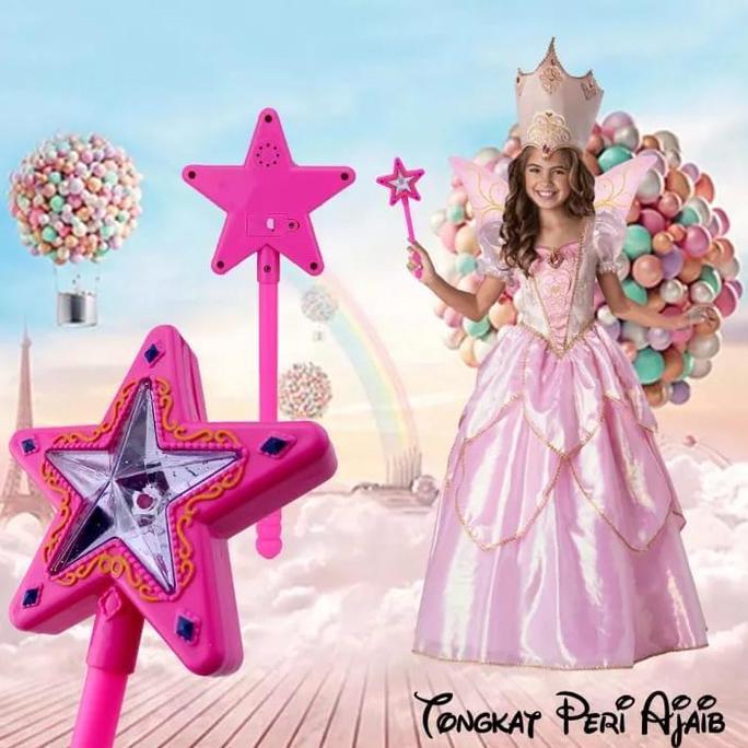 Mainan Tongkat Peri anak princess tongkat bintang