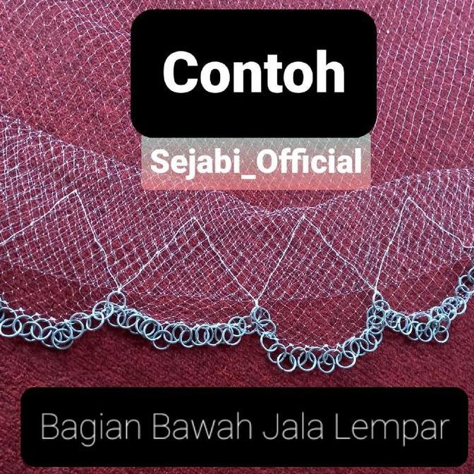 (Sejabi) Termurah Jala Lempar Ikan 3/4 inch Tinggi 3 Meter Bahan Senar/Tansi DIN