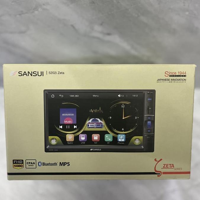 zakisellerdups - headunit sansui double din deckless 7inch tv mobil carplay mp5