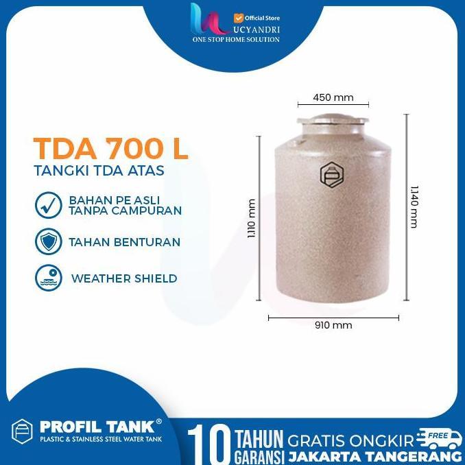 Terjangkau Tangki Air Plastik Profil Tank 700 Liter Tda