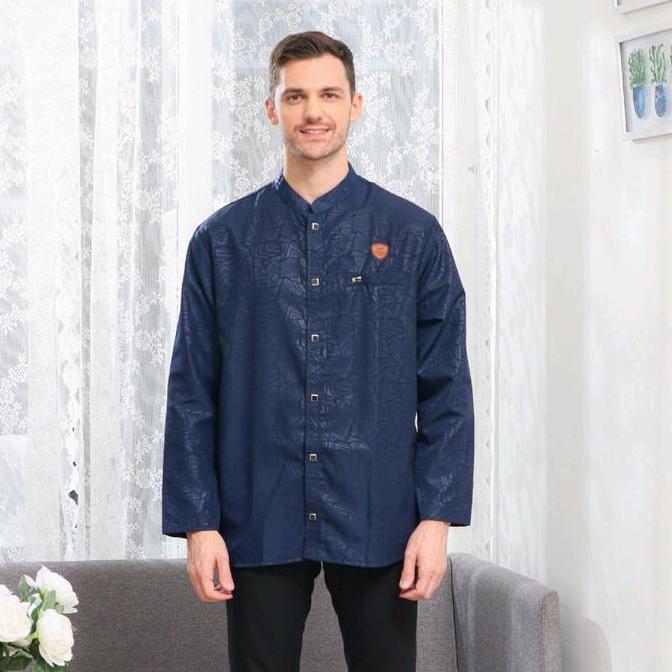 Koko Embos Pria Dewasa / Koko El Fajar Katun Model Panjang Terbaru Kurta Kain Embos Nyaman Baju Musl